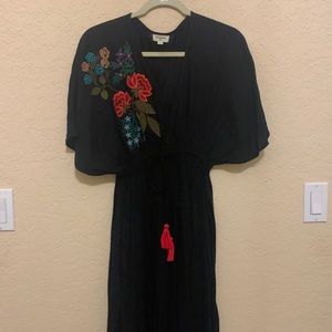 Black maxi dress